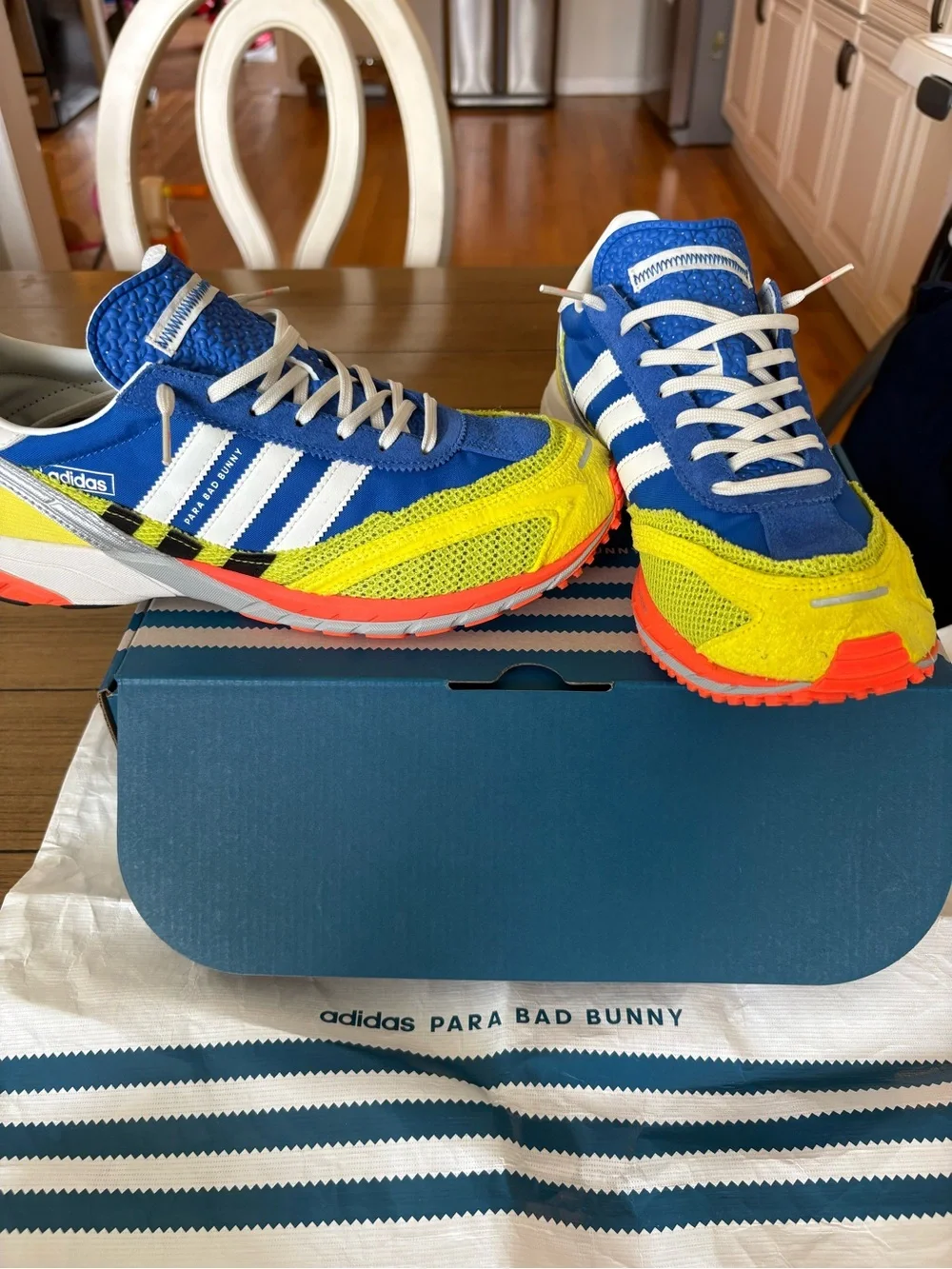 adidas Men’s Blue, Yellow & Orange Running Sneakers